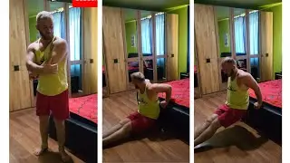 Antrenament pentru triceps cu greutatea corpului (acasa)🙄💪 #subscribe #like