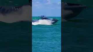 Extra powerful Midnight Express beast at the Haulover Inlet