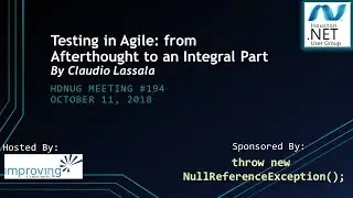 HDNUG October 2018 Meeting