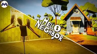 Besøker bakrommet og Jakobsens bittelille hus || Hello Neighbor (2 små Mods)