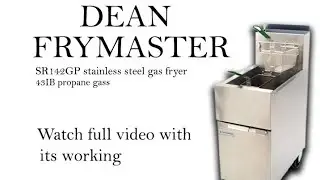 Dean double basket 3 tube fryer information in urdu / hindi