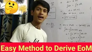 Derivation of EQUATIONS OF MOTION by integration  method