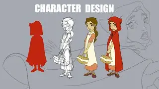 How Animators Draw Character Design - Girl - 2D Animation Tutorial