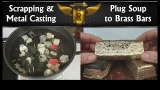 Plug Soup Dutch version, recovering Brass from power cord plugs, Melting Brass Ingots