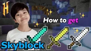 Hypixel Skyblock : How to Get 3 Beginner Swords / Aspect of the End, Golem Sword, End Stone Sword