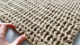 foot massager ● jute carpet ● relief knitting ● crocheting ● waffle carpet