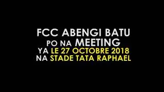 FCC vous invite, le 27/10/2018 au Stade Tata Raphaël