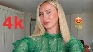 4k Micro Bikini Try -On Haul Transparent |Transparent Lingerie & See-through style #6