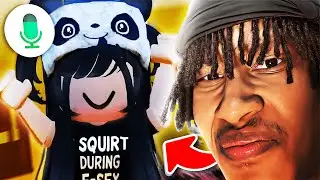 Girl Voice Trolling In Roblox Voice Chat...