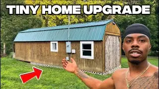 I finally did this to the outside of my tiny home!!