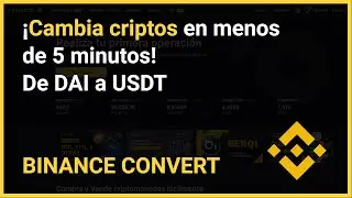 ¿Cómo convertir mis criptomonedas a USDT en Binance? ✅ Desde la app y computador