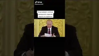 Путин про задания на карантин 