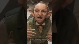 Goblin banker is happy to see Voldemort  