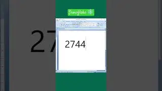 Snowflake ❄️ emoji in Ms office Word #viral #msoffice #msword #officeword #computer #emoji