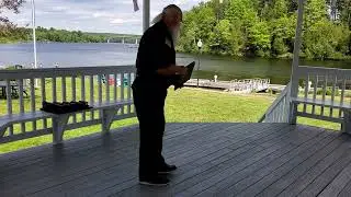 Gettysburg Address read by Reverend Dennis Farley,  May 30, 2022 - Richmond,  Maine Waterfront Park