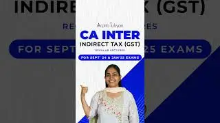 CA Inter IDT Regular Lectures Hinglish