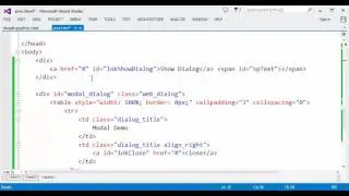 jQuery - Part 12 (Modalpopup Example)