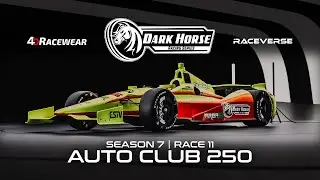 4D Racewear Dark Horse Racing DW12 Series | FONTANA | S7R11 | iRacing IndyCar Broadcast