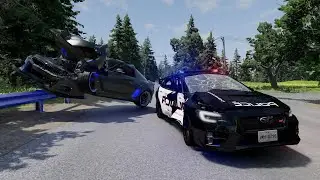 High Speed Police Chase Accidents #2 - BeamNG.Drive