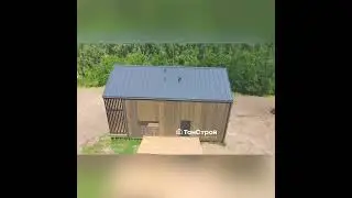 Каркасный дом и гараж в амбарном стиле