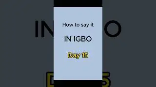 How to say (I’ve finished) in Igbo  😌👌✅ #igbo  #learnIgbo #igboamaka