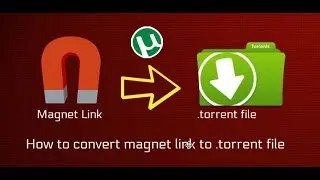 How to convert magnet link to .torrent file