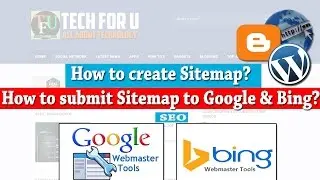 How To Create a Sitemap for Website  -Submit To Google & Bing | How to create a sitemap for blogger