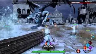 Dragon Age Inquisition - Multiplayer - Virtuoso POV - Dragon Fight  (Perilous)