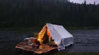 Сплав по реке Кия на плоту. Чачаход 2021