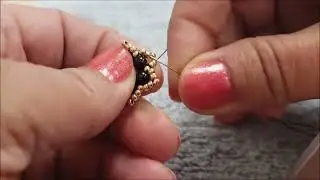 Beaded Stud Earring