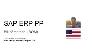 [EN 54] Bill of material in SAP PP