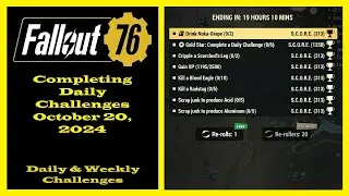 Completing Daily Challenges For October 20, 2024 - Fallout 76 Daily Challenge Guide