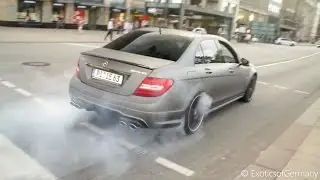 Mercedes-Benz C63 AMG.Sound compilation.Exhaust.
