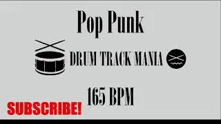 POP PUNK Drum Backing Track 165 BPM (Drums Only)