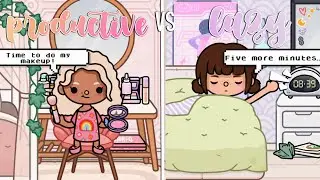 Back To School Productive Vs Lazy Morning Routine in Toca Boca | *with voice*