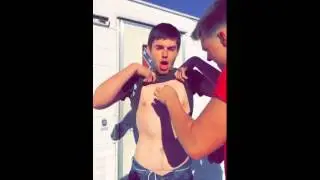 My boy RON  taking a beating