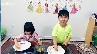 Fun experiment for kids with Sana and Sam 👍