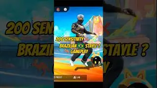 Brazilian 🇧🇷 Stayle 🦘 Gameplay... Dpi + sensi 👉⚙️✅#shorts #freefire #settings #brazil #ffhighlights