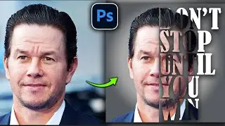 How to Create a Half Face Text Effect in Photoshop  Easy & Creative Tutorial
