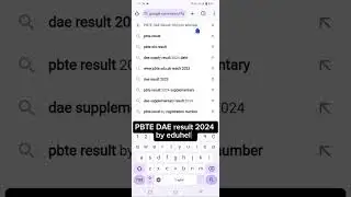 PBTE DAE result 2024 supplementary online check by eduhelp 