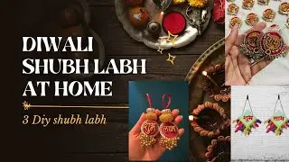 DIY Shubh labh at home|Make these beautiful handmade Shubh labh at home for Diwali🪔 #diwali #youtube