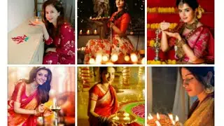 Top 10 Diwali photoshoot /poses ideas for girls
