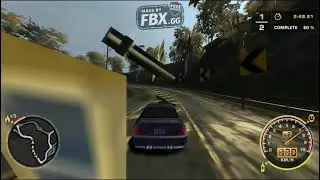 NFS Most Wanted - BMW M3 GTR (Speedtest) vs Lexus IS300 (HARD DIFFICULITY)