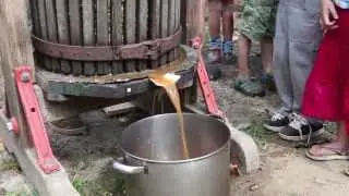 Cider Pressing at Camp Celo, October 2013