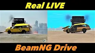 BeamNG Drive VS Real Live - CRASH-TEST #3
