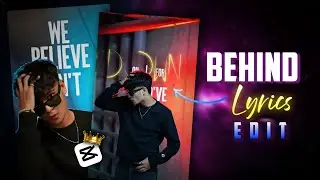Trending Behind LYRICS Reels Video Editing || Lyrics Behind Person Video Editing || Capcut Tutorial