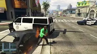 Đua xe cảnh sát, GTA V thoát khỏi cấp 5 sao | Mobil polisi mengejar penjahat