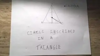 •HOW TO CONSTRUCT A CIRCLE INSCRIBED IN A TRIANGLE|| HOW TO CIRCUMSCRIBE A TRIANGLE IN A CIRCLE~