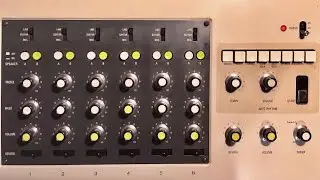 YAMAHA EM-90 Vintage Mixer & Spring Reverb & Analog Rhythm Box Sound Check