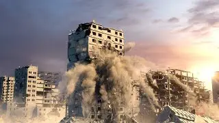 Houdini Building Destruction with hip file
